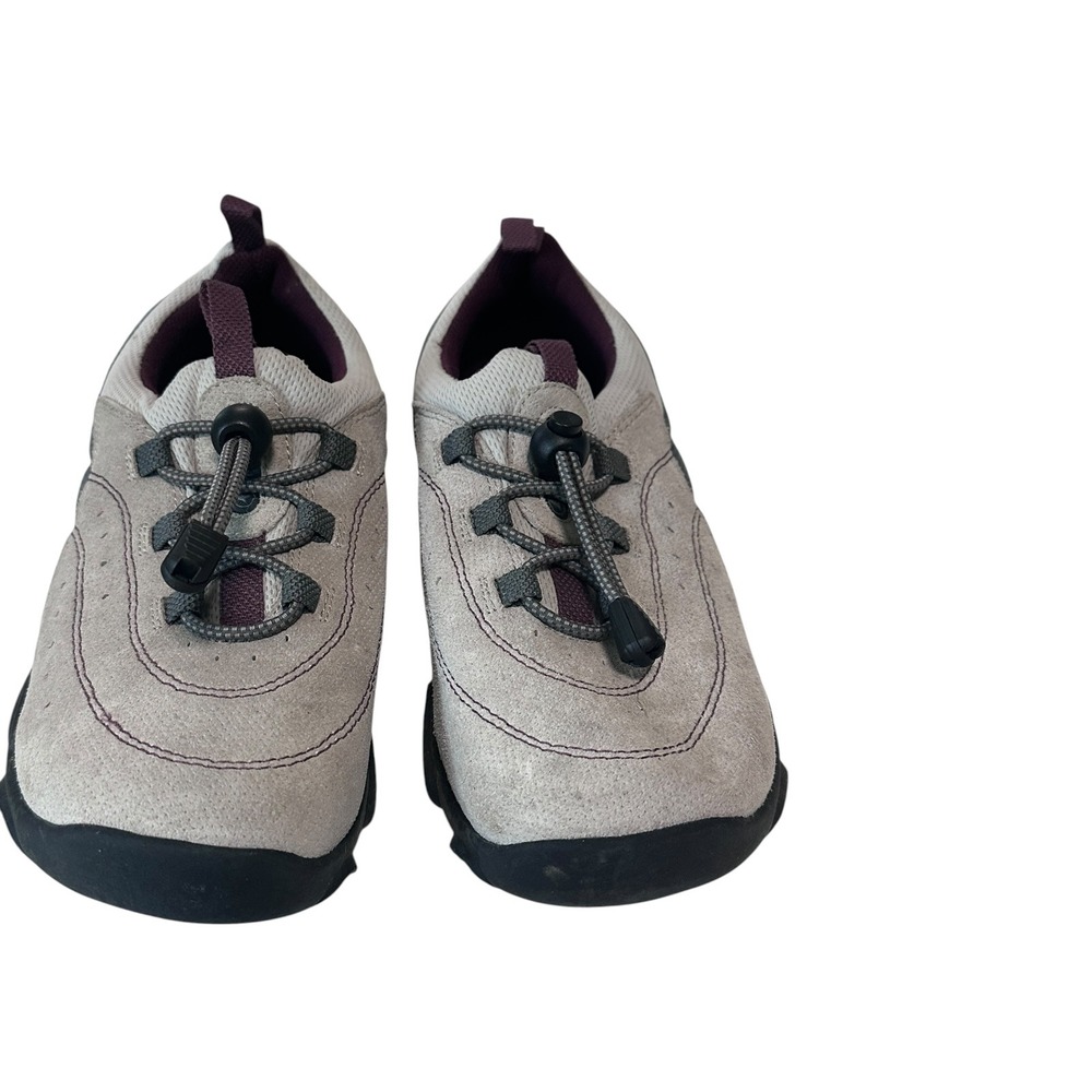 Timberland Mountain Athletics Hiking Shoes Womens 7.5 Gray Suede Bungee